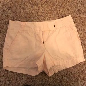 JCrew classic twill chino shorts blush